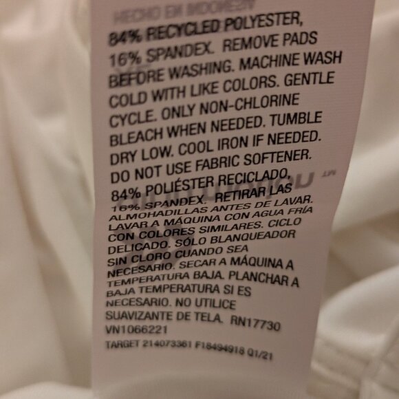 White Shelf Bra Tank - XL NWT - Picture 5 of 6